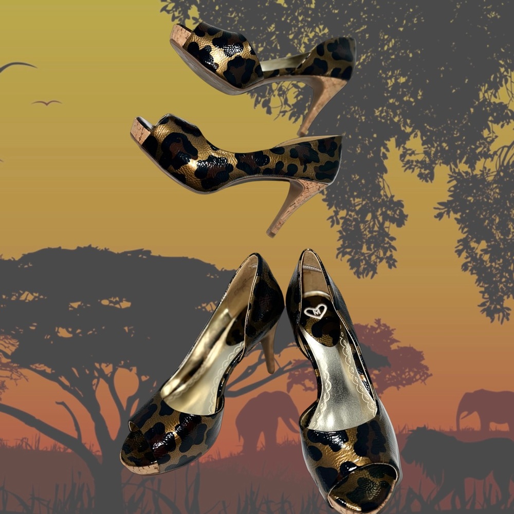 47. Madeline Shoes Leopard Print Heels